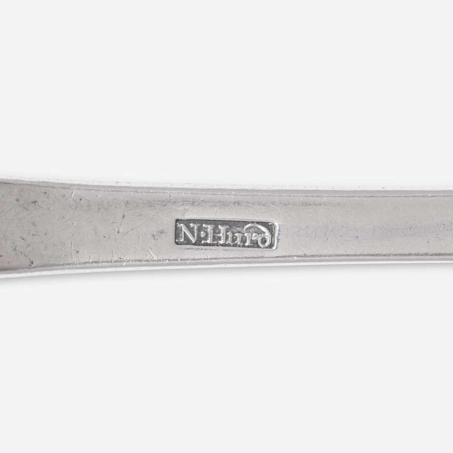 A silver tablespoon Nathaniel Hurd (1729-1777), Boston, MA, circa 1750