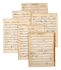 [WORLD WAR II] -- [MILLER, Glenn (1904-1944)]. World War II-era archive of manuscript scores and ephemera related to the Glenn Miller Army Air Force Band and associated musicians and orchestras.