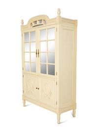 A Louis XVI Style White Painted Four-Door Armoire by Julia Gray, New York