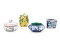 Four Chinese Porcelain Scholar's Objects