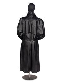 Claude Montana Leather Trench Coat