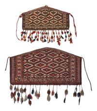 Two Persian Woven Wool Asmalyks