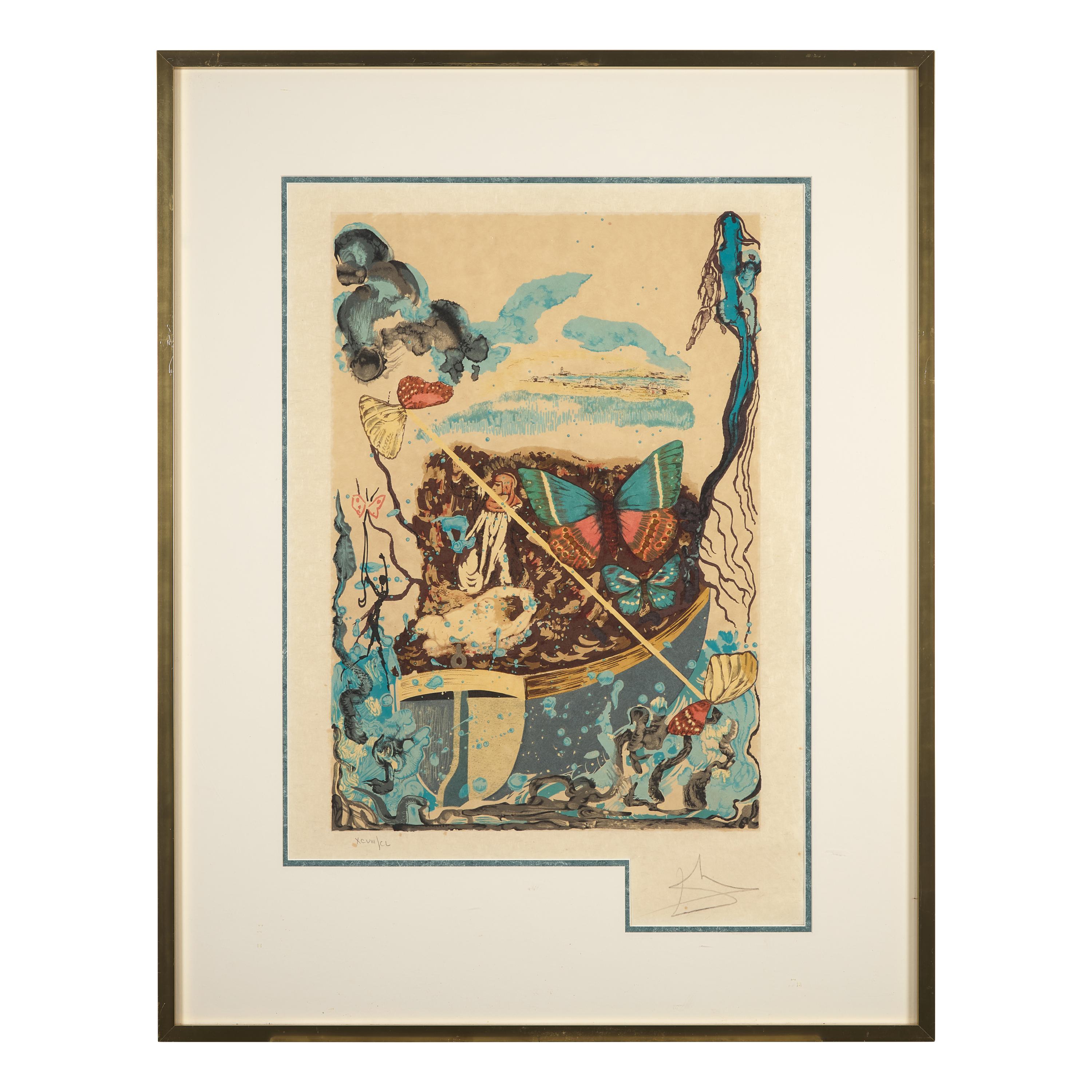 Salvador Dalí (Spanish, 1904-1989) — Papillon Anciennes , 1977