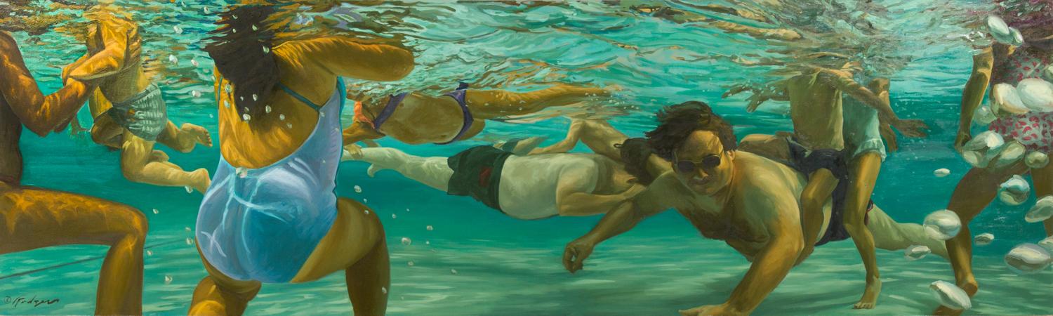 Terry Rodgers, (American, b. 1947), Whales