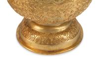 A Pair of Chinese Gilt Bronze Vases