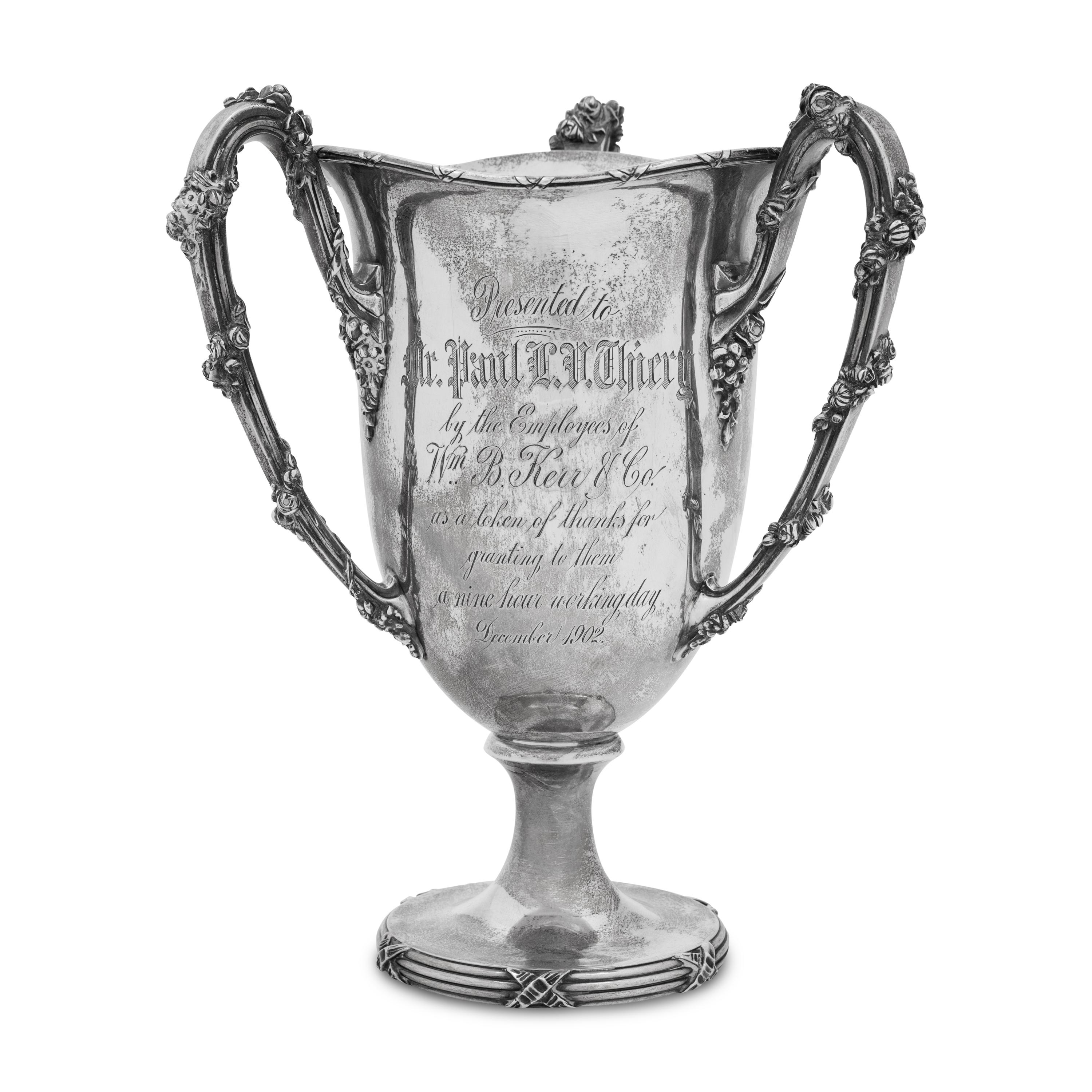 An American Silver Presentation Tyg