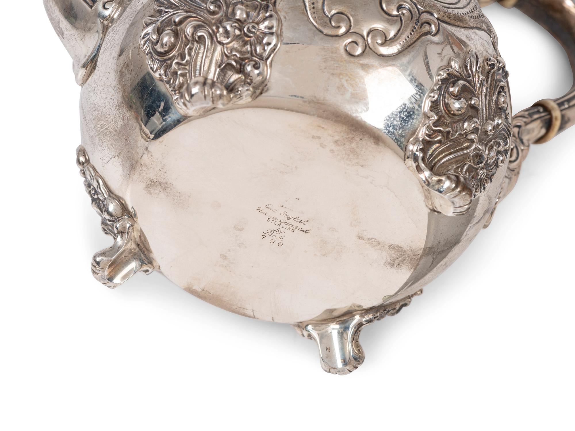 A Poole Silversmiths Silver Six-Piece Tea and Coffee Service