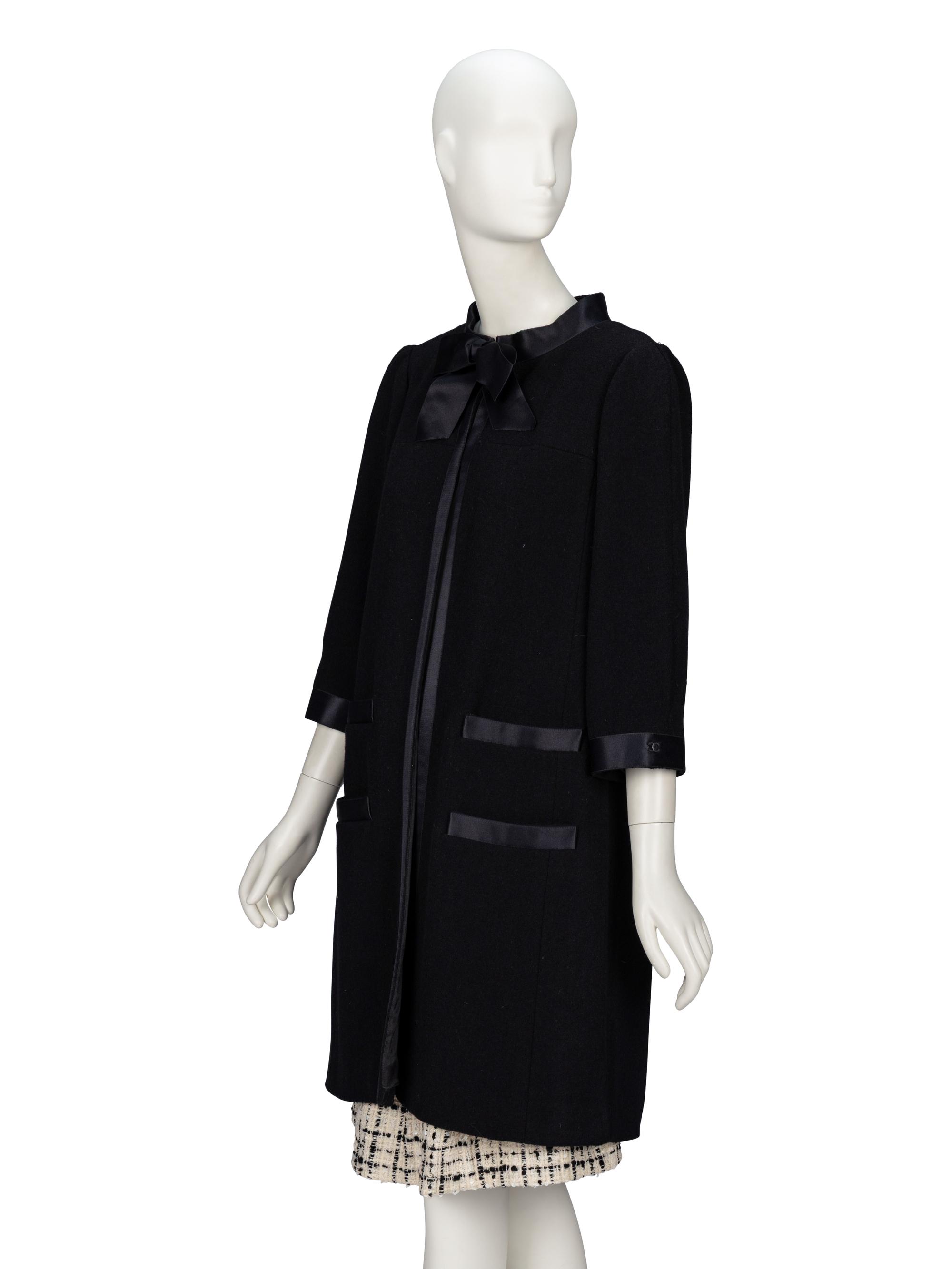 Chanel, Black Evening Coat