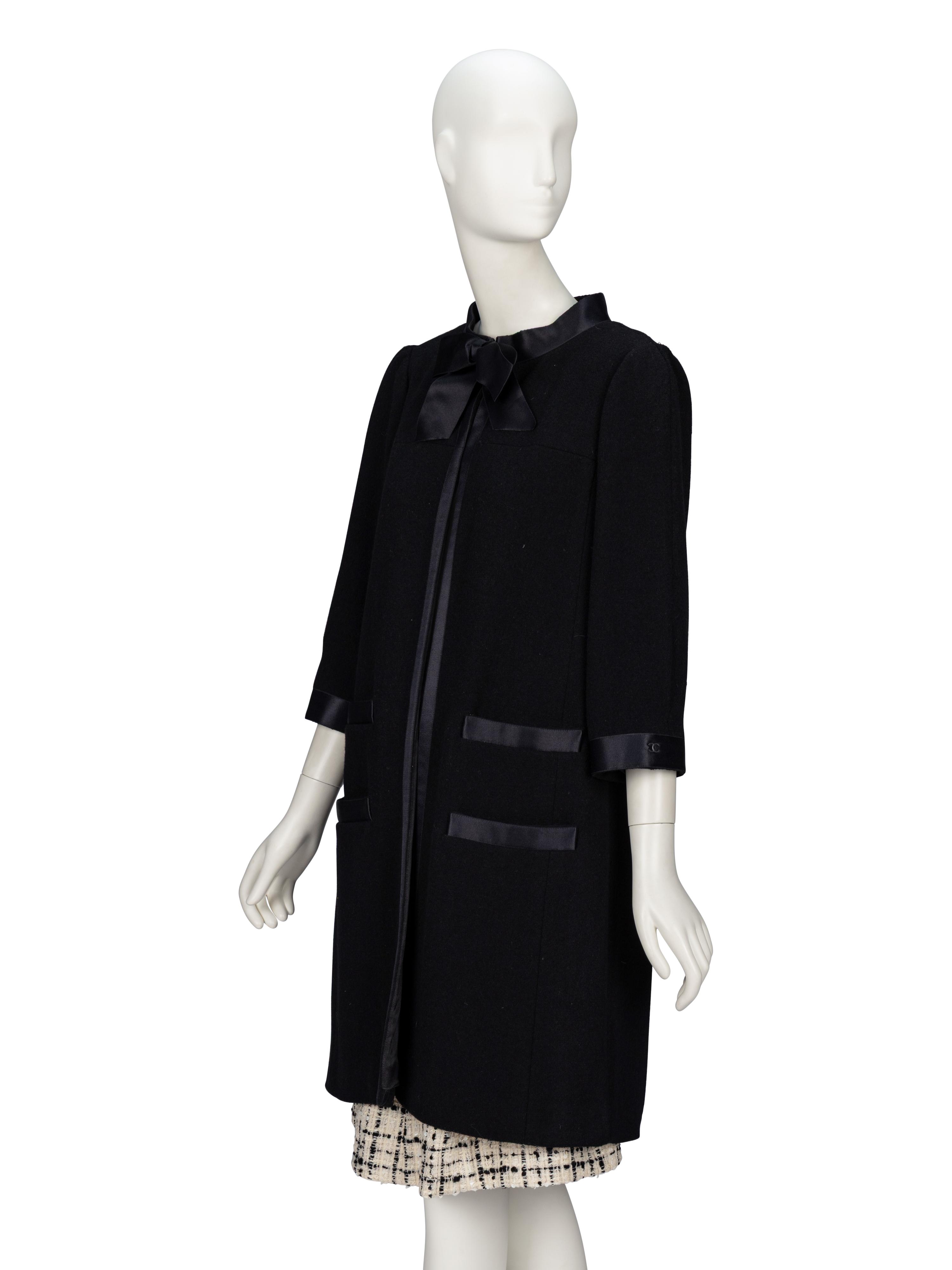 Chanel, Black Evening Coat