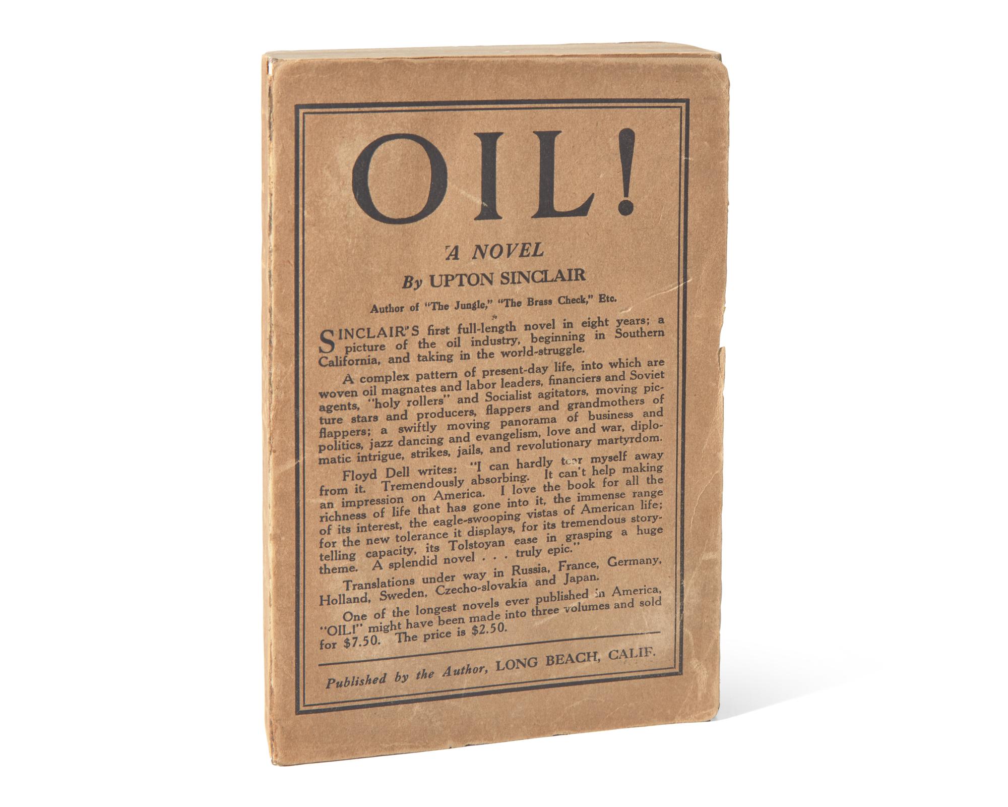 [Literature] Sinclair, Upton. Oil!