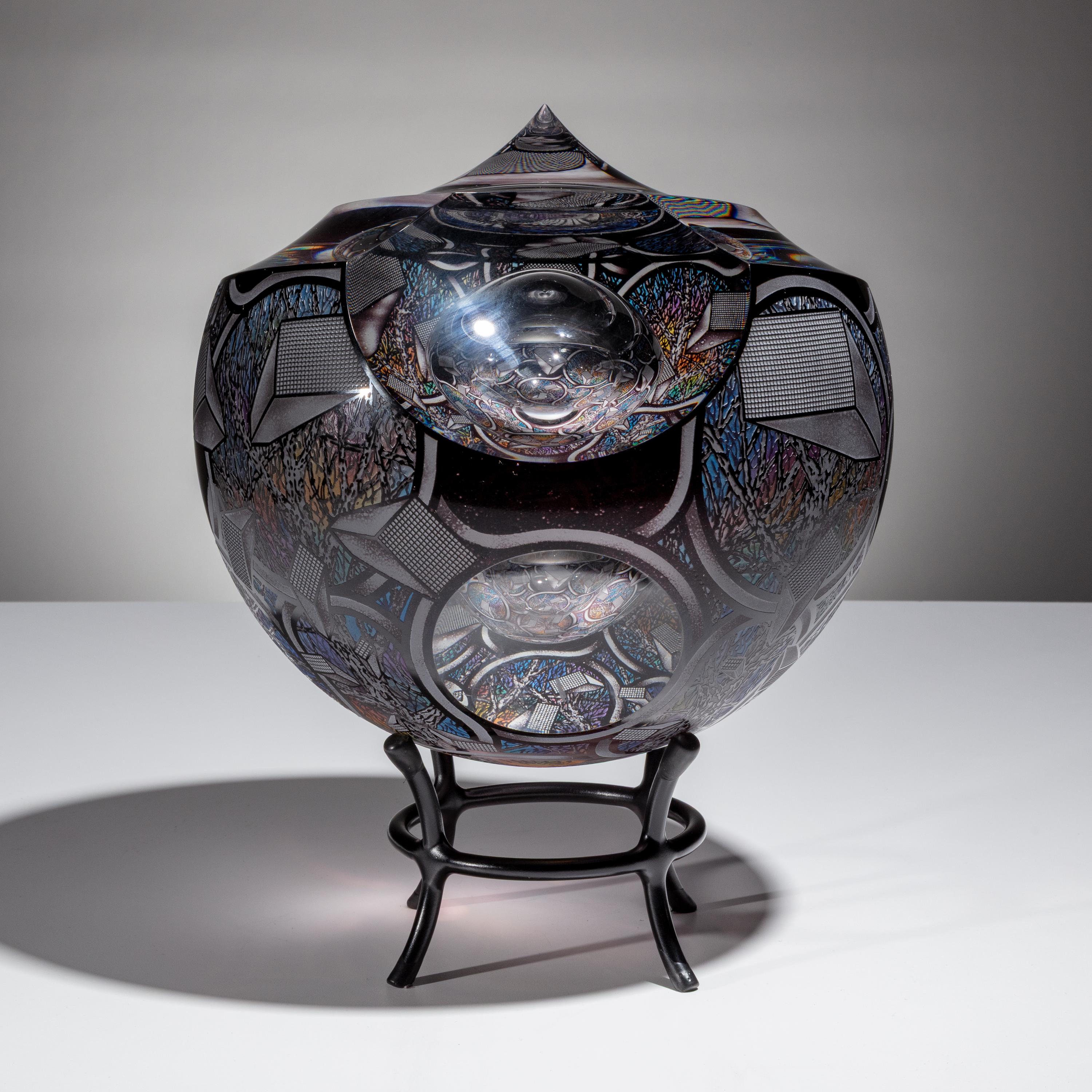 David Schwarz (American, b. 1952) — Bubble Study in Black , 2010