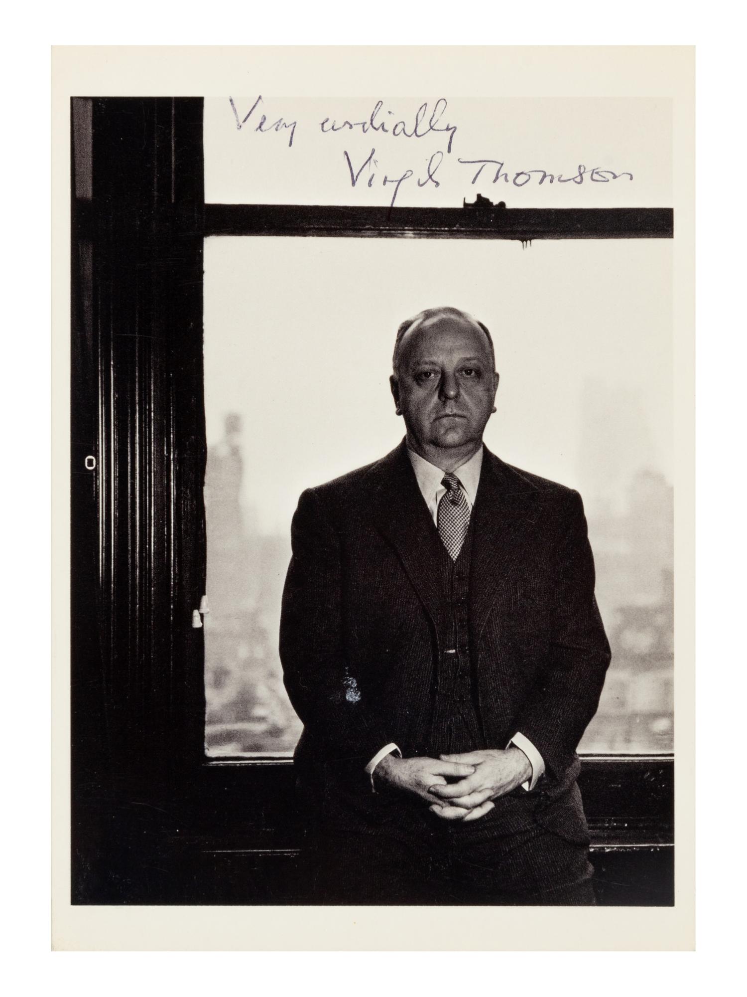 [20TH-CENTURY CONDUCTORS, COMPOSERS, AND MUSICIANS]. A group of 6 photographs or photographic postcards of conductors, composers, and musicians from the 20th century, most signed and inscribed, comprising images of: