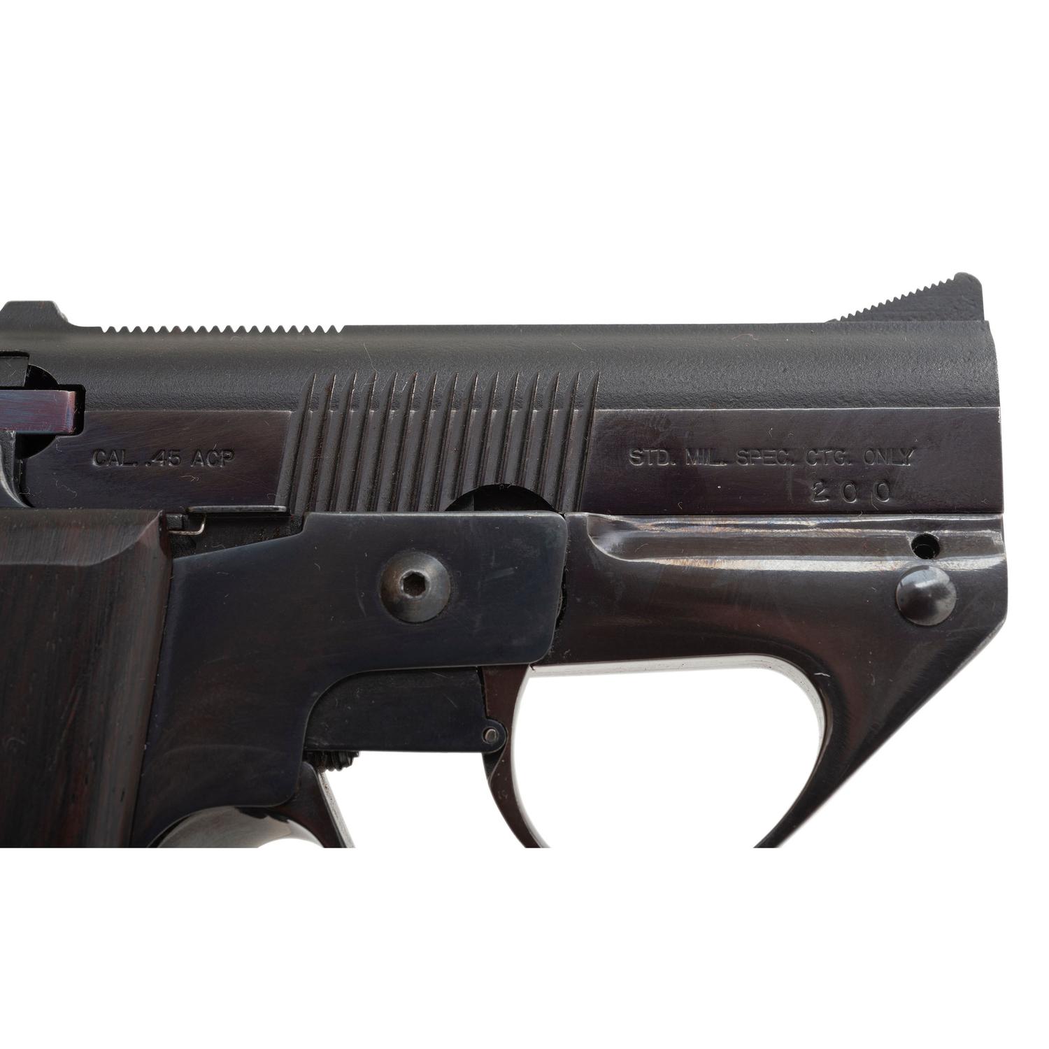 *Extremely Rare Blue & Nickel Pair of Semmerling LM-4 Pistols #200 & #200A in Display Case