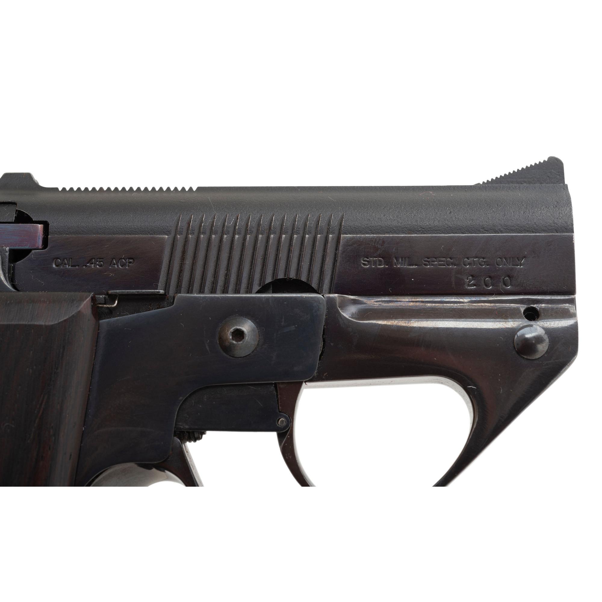 *Extremely Rare Blue & Nickel Pair of Semmerling LM-4 Pistols #200 & #200A in Display Case