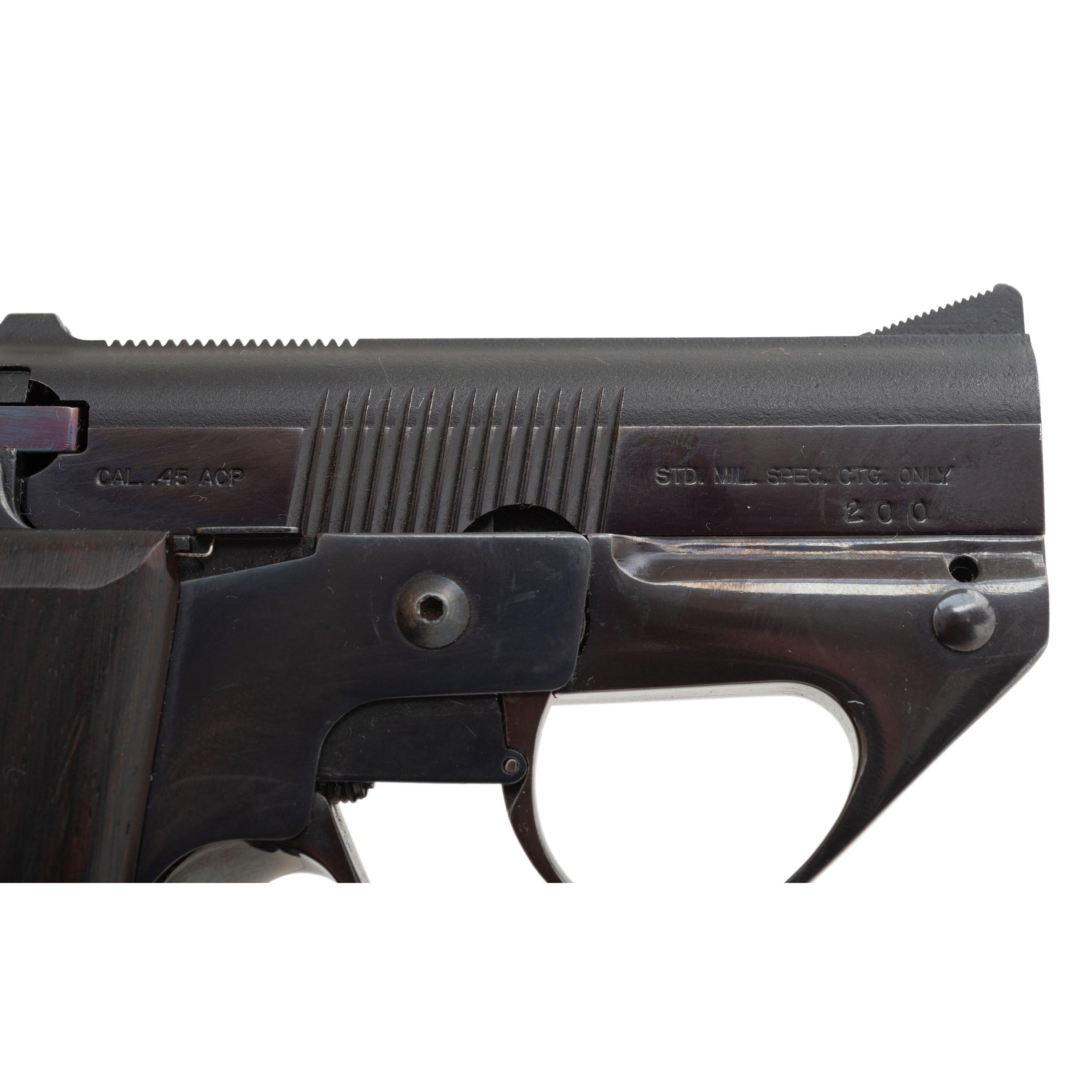 *Extremely Rare Blue & Nickel Pair of Semmerling LM-4 Pistols #200 & #200A in Display Case