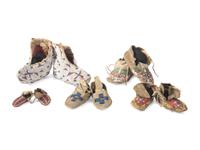 Collection of Plains Children's Moccasins