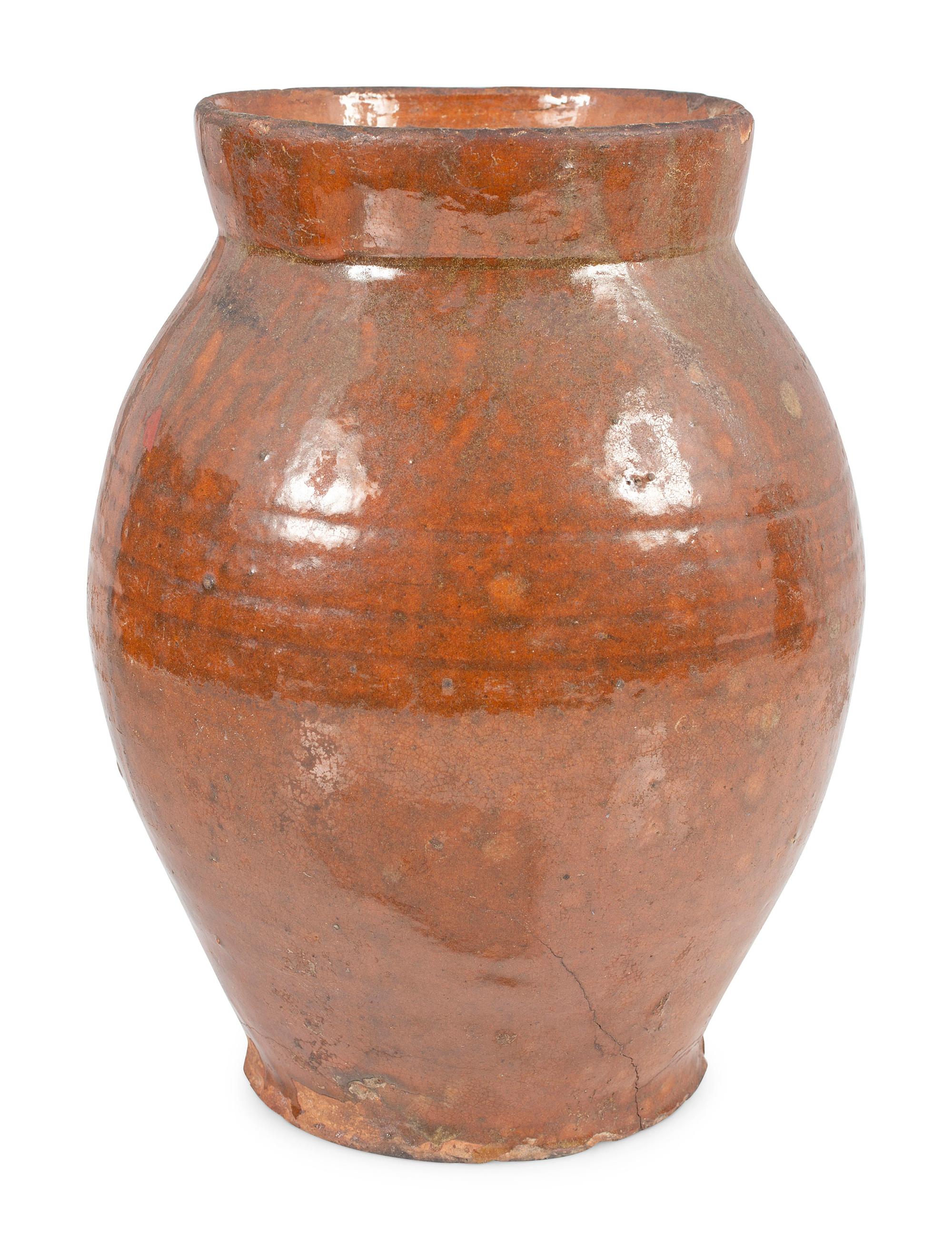 Six Redware Jars