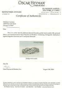 OSCAR HEYMAN & BROTHERS, DIAMOND BRACELET