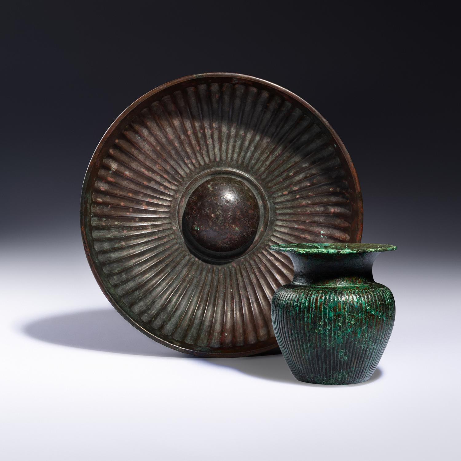 Two Greek Bronze Vessels