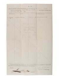 [CIVIL WAR]. A group of Civil War signatures highlighted by a signed CDV of Union General William F. Smith.
