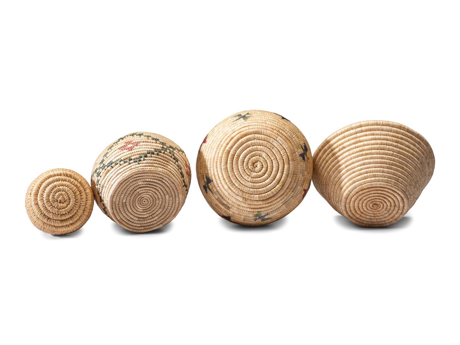 Inuit Baskets and Rattle