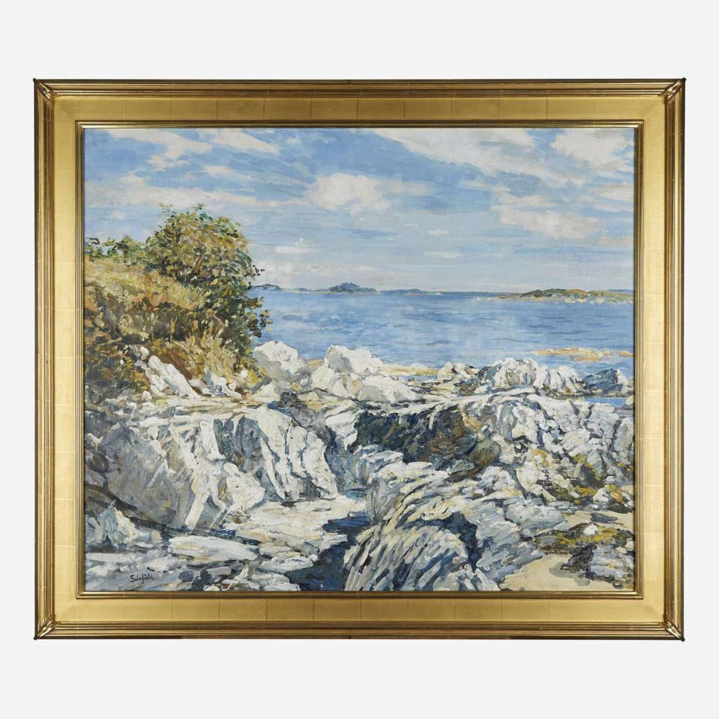 Walter Elmer Schofield (American, 1867–1944) Rocks and Sea, Chebeague Island, Maine