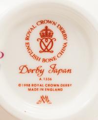 A Royal Crown Derby Japan Porcelain Dessert Service