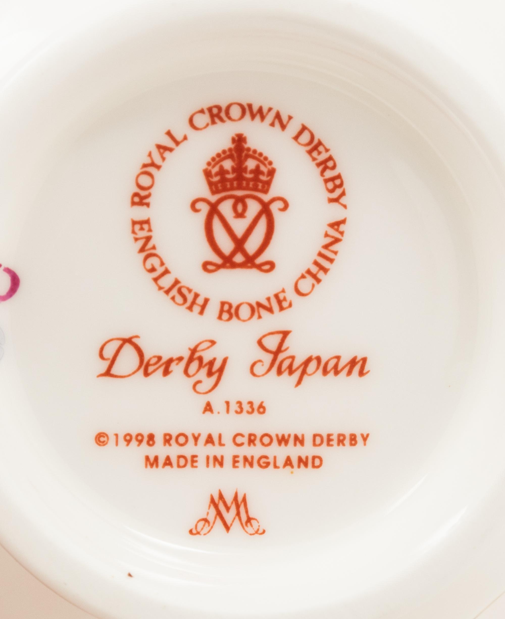 A Royal Crown Derby Japan Porcelain Dessert Service