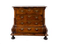 A Dutch Burlwood Chest of Drawers — 19TH CENTURY