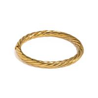YELLOW GOLD BANGLE BRACELET