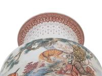 A Chinese Famille Rose 'Deer' Yen-Yen Vase