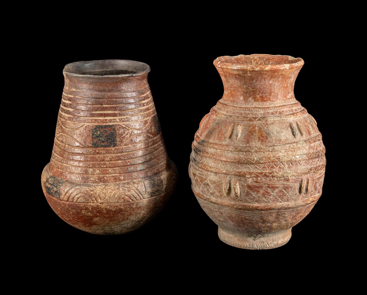 Two Songye and Bozo Earthenware Vessels