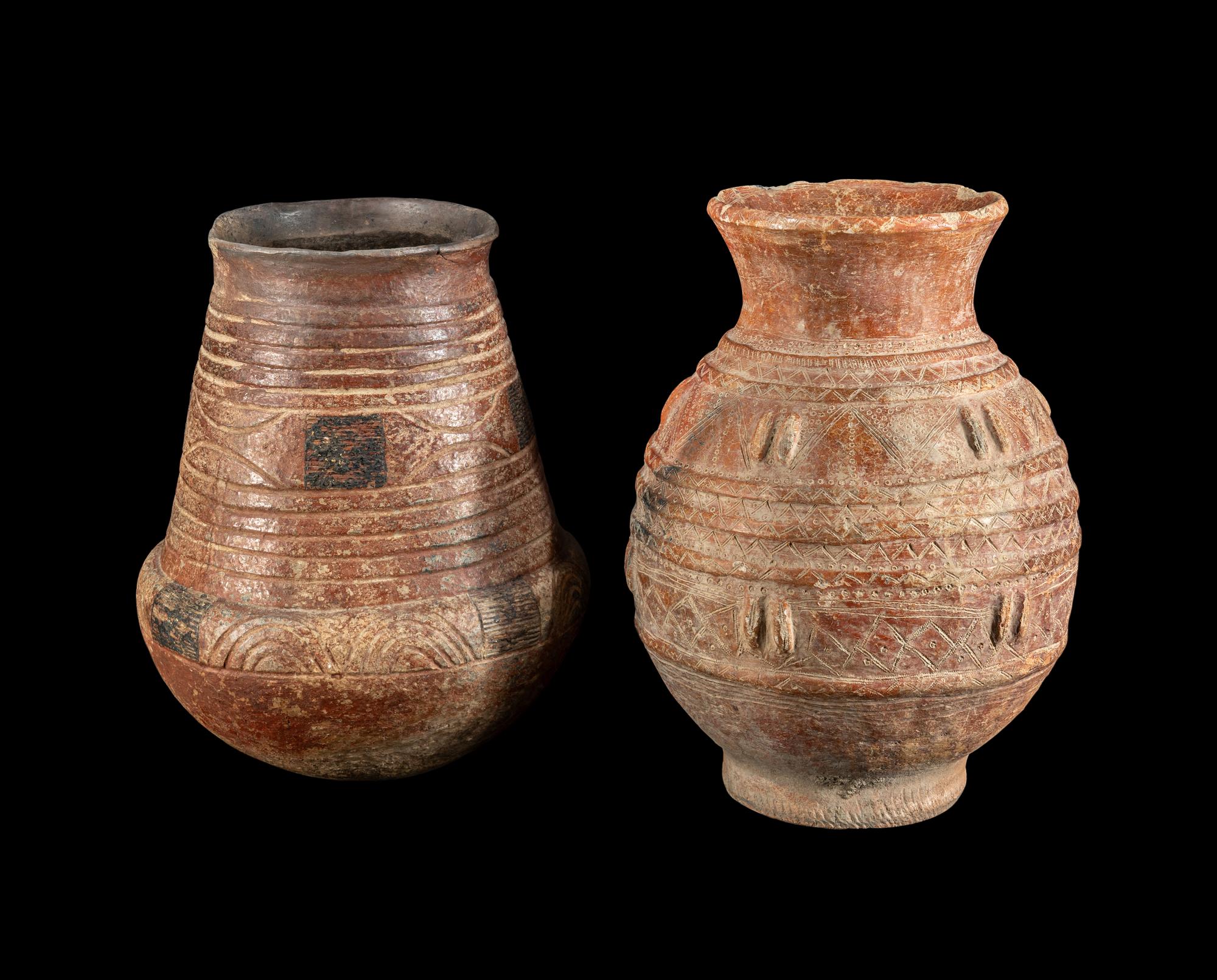 Two Songye and Bozo Earthenware Vessels