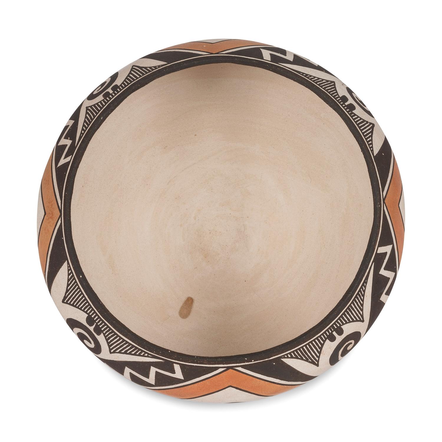 Polychrome Bowl, with Parrot