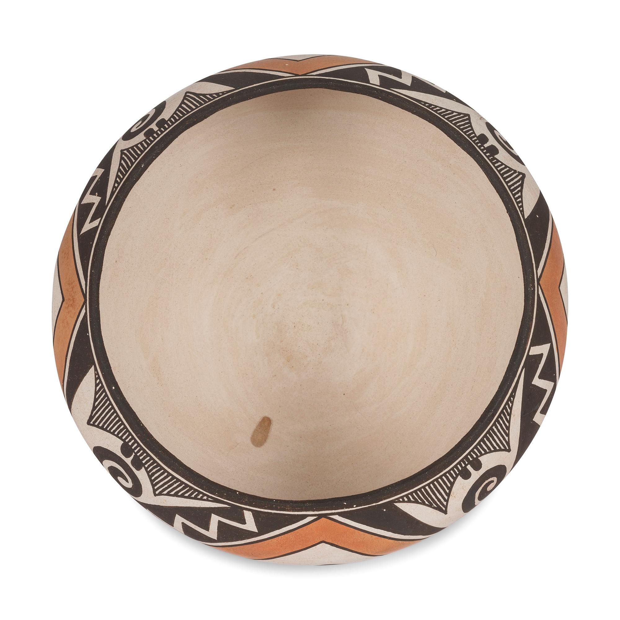 Polychrome Bowl, with Parrot