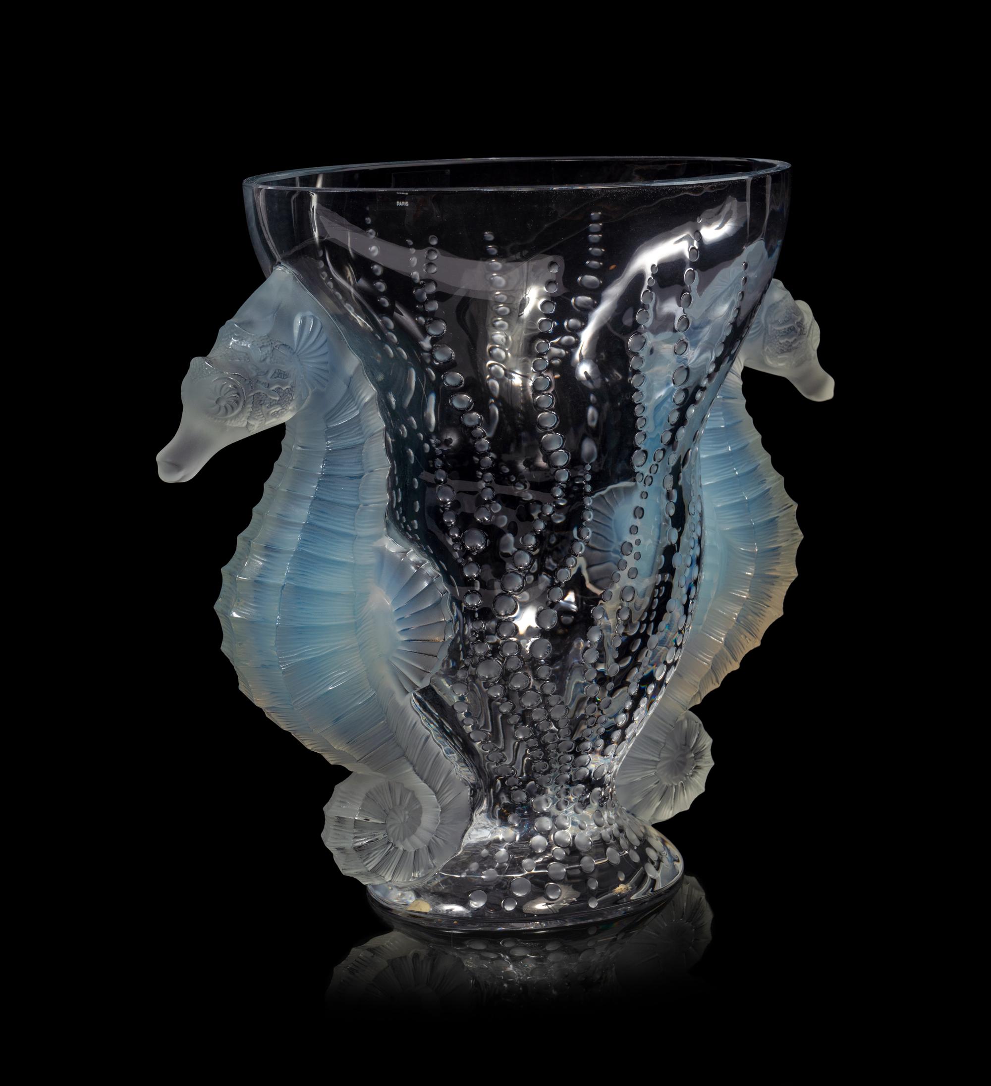 A Lalique Poseidon Vase