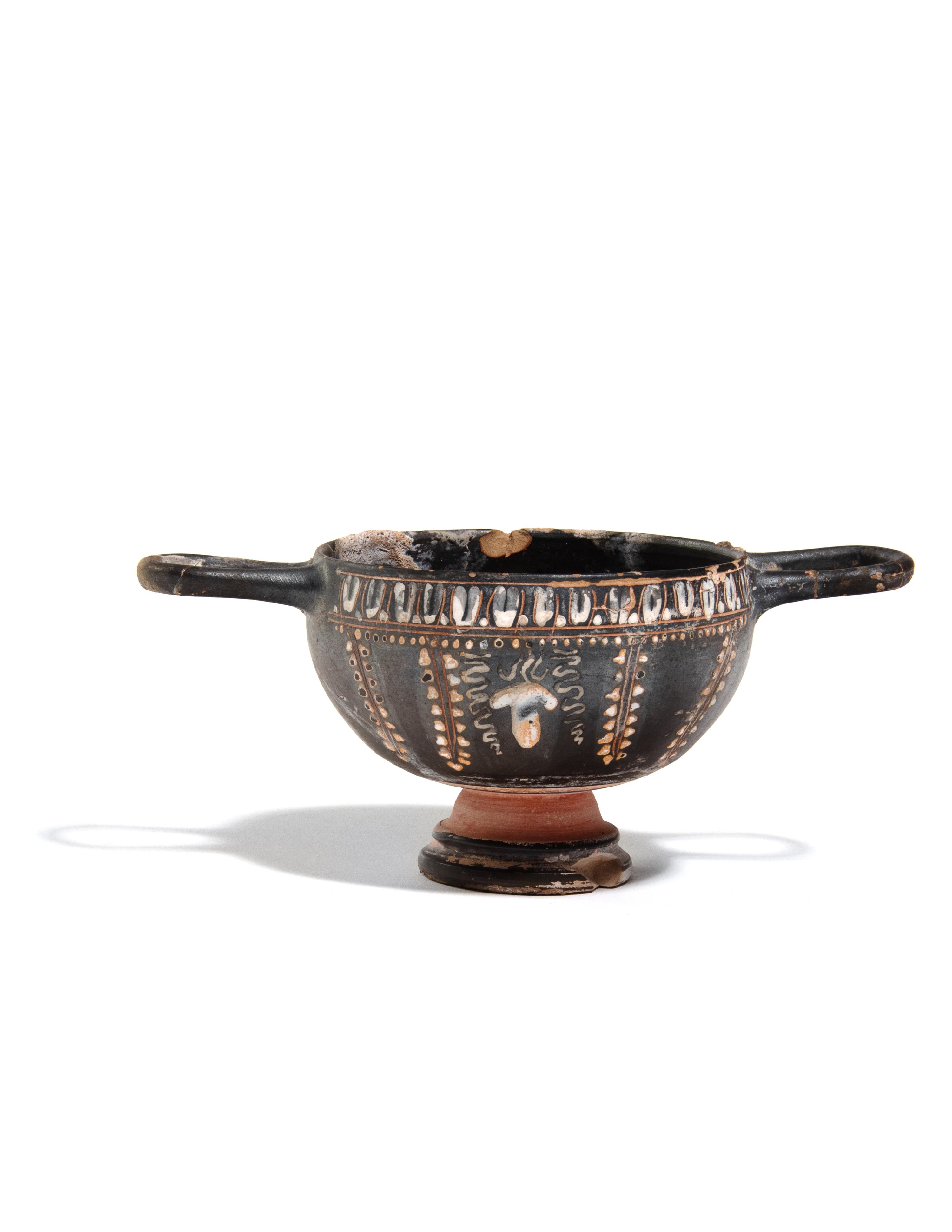 An Apulian Gnathian-Ware Skyphos