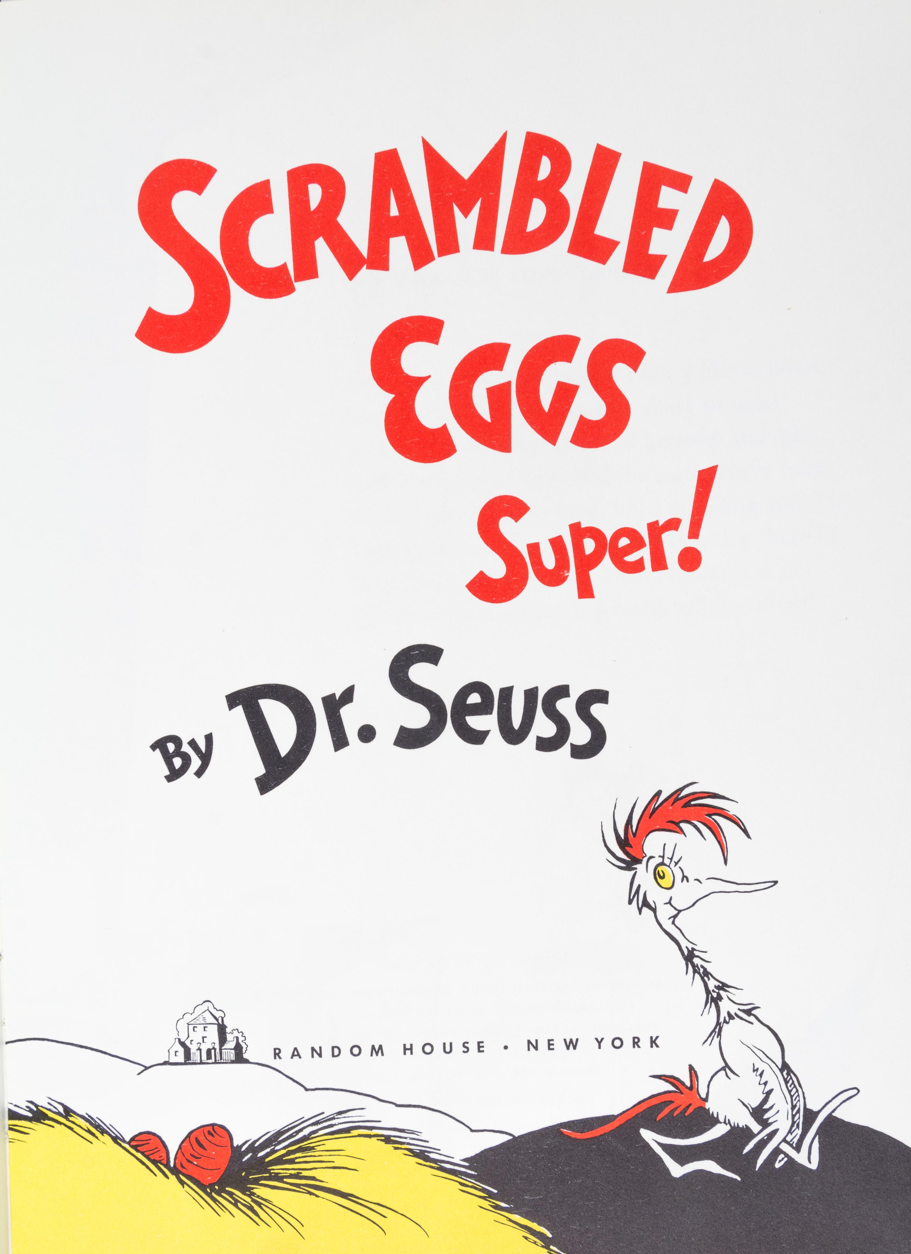 (CHILDREN'S) SEUSS, DR. Two first editions: If I Ran the Zoo, NY, 1950, and Scrambled Eggs Super! NY, 1953.