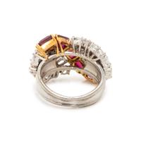 GARRARD & CO., RUBY AND DIAMOND RING
