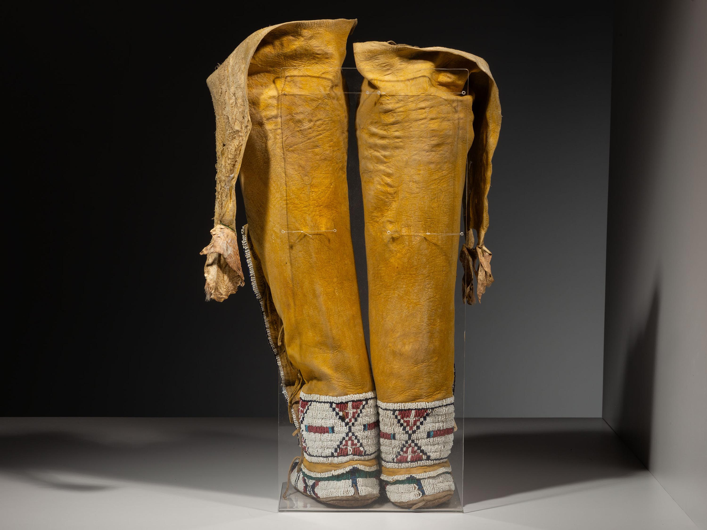 Cheyenne Beaded Leggings and Moccasins