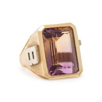 Yellow Gold and Ametrine Ring