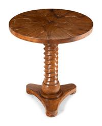 A Carved Oak End Table