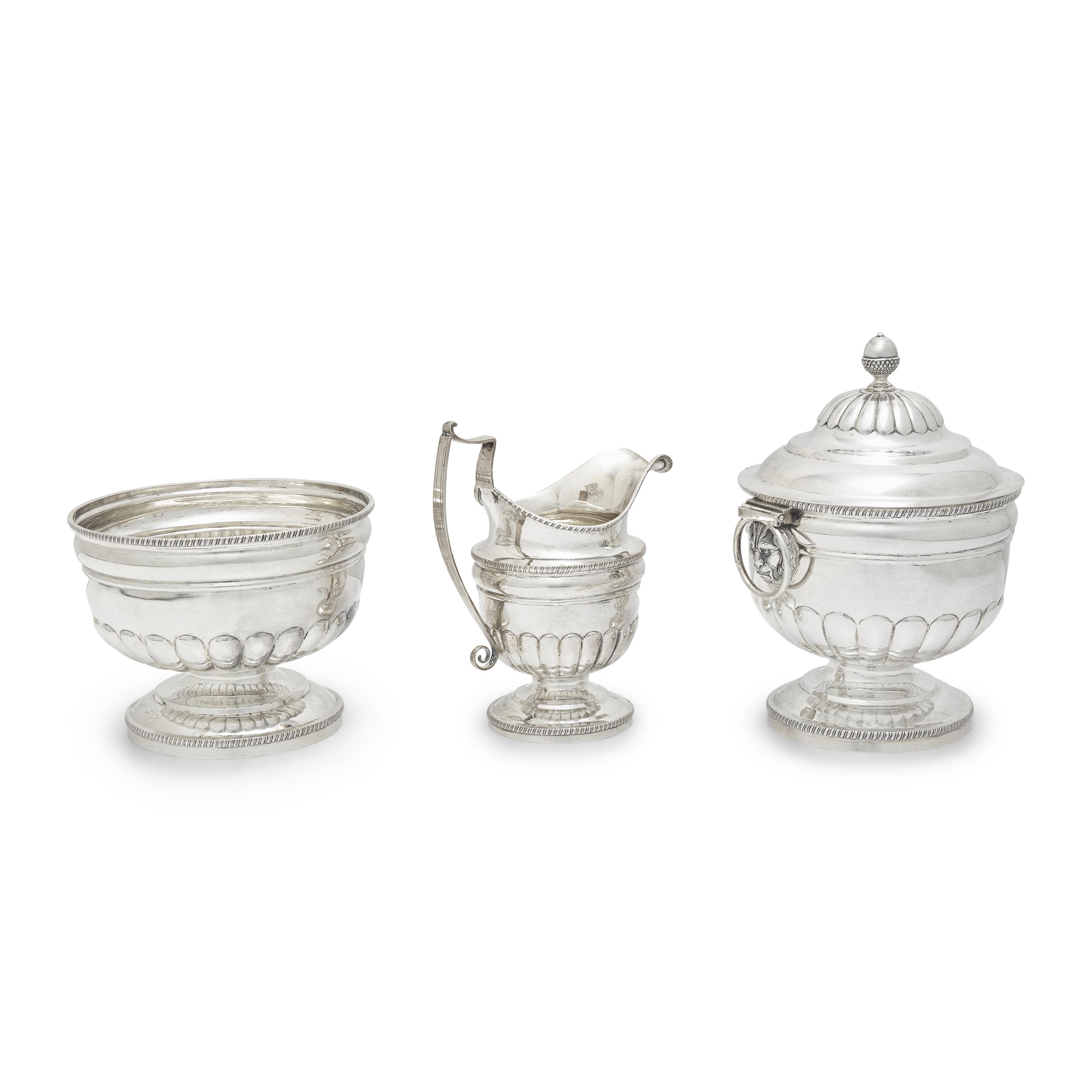 A Federal Silver Six-Piece Tea and Coffee Service