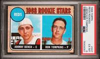 A 1968 Topps Johnny Bench Rookie Card No. 247 (PSA 6 EX-MT)