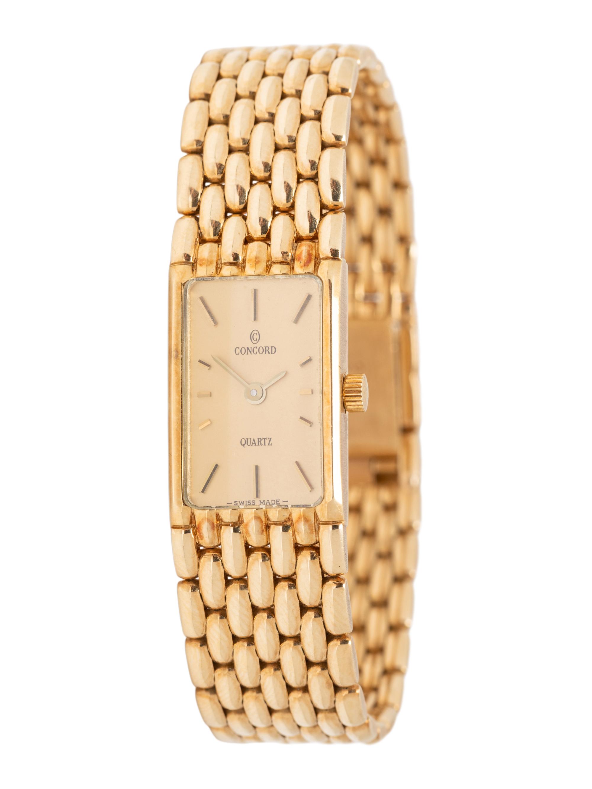 CONCORD, YELLOW GOLD WATCH