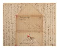 [ANTI-RENT WAR]. Letter describing activities of the "Calico Indians" and the "Anti-Rent War" in NY.