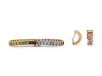 YELLOW GOLD AND MULTIGEM SET