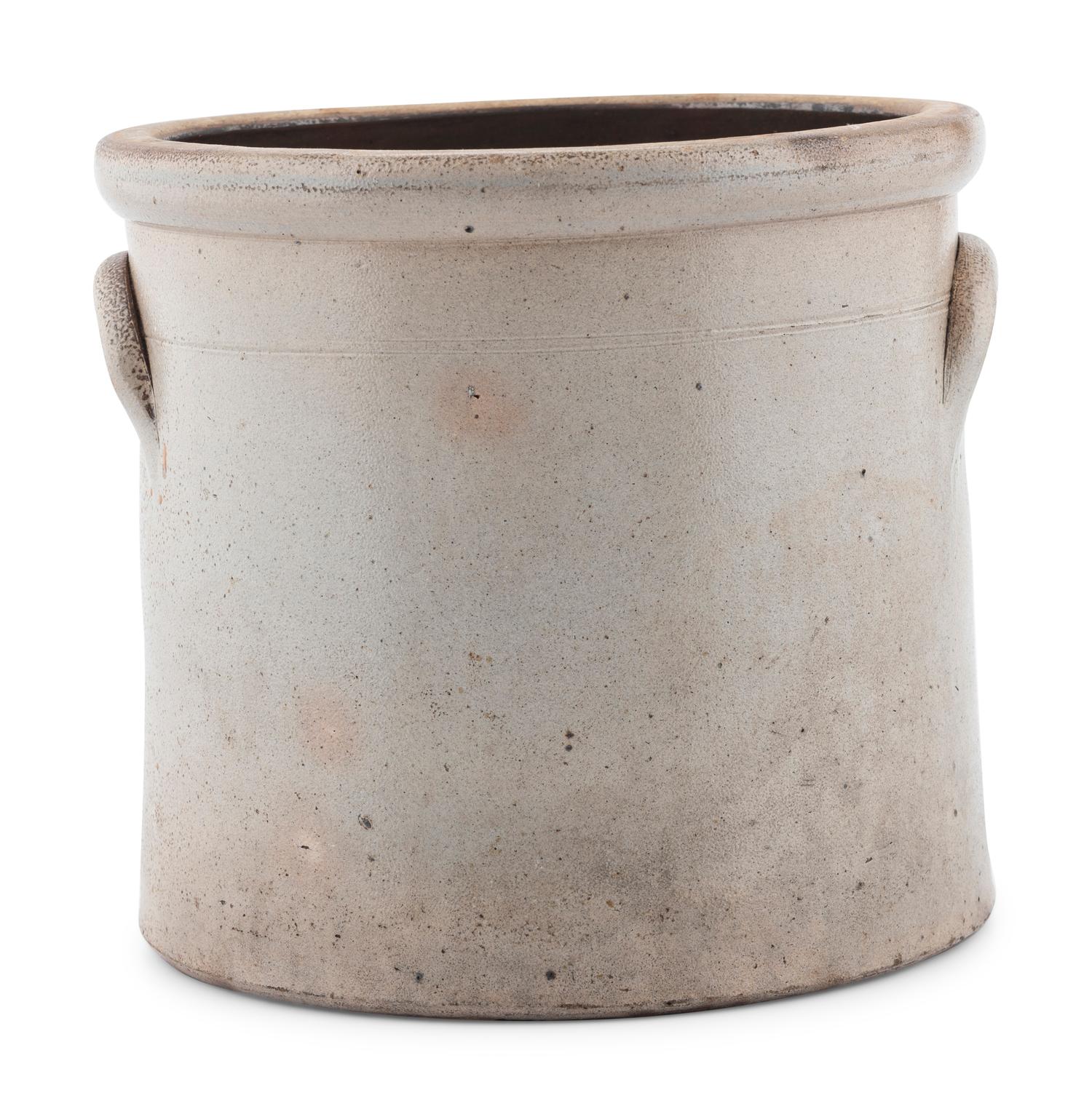 A Frank B. Norton & Co. Two-Gallon Cobalt Decorated Stoneware Crock