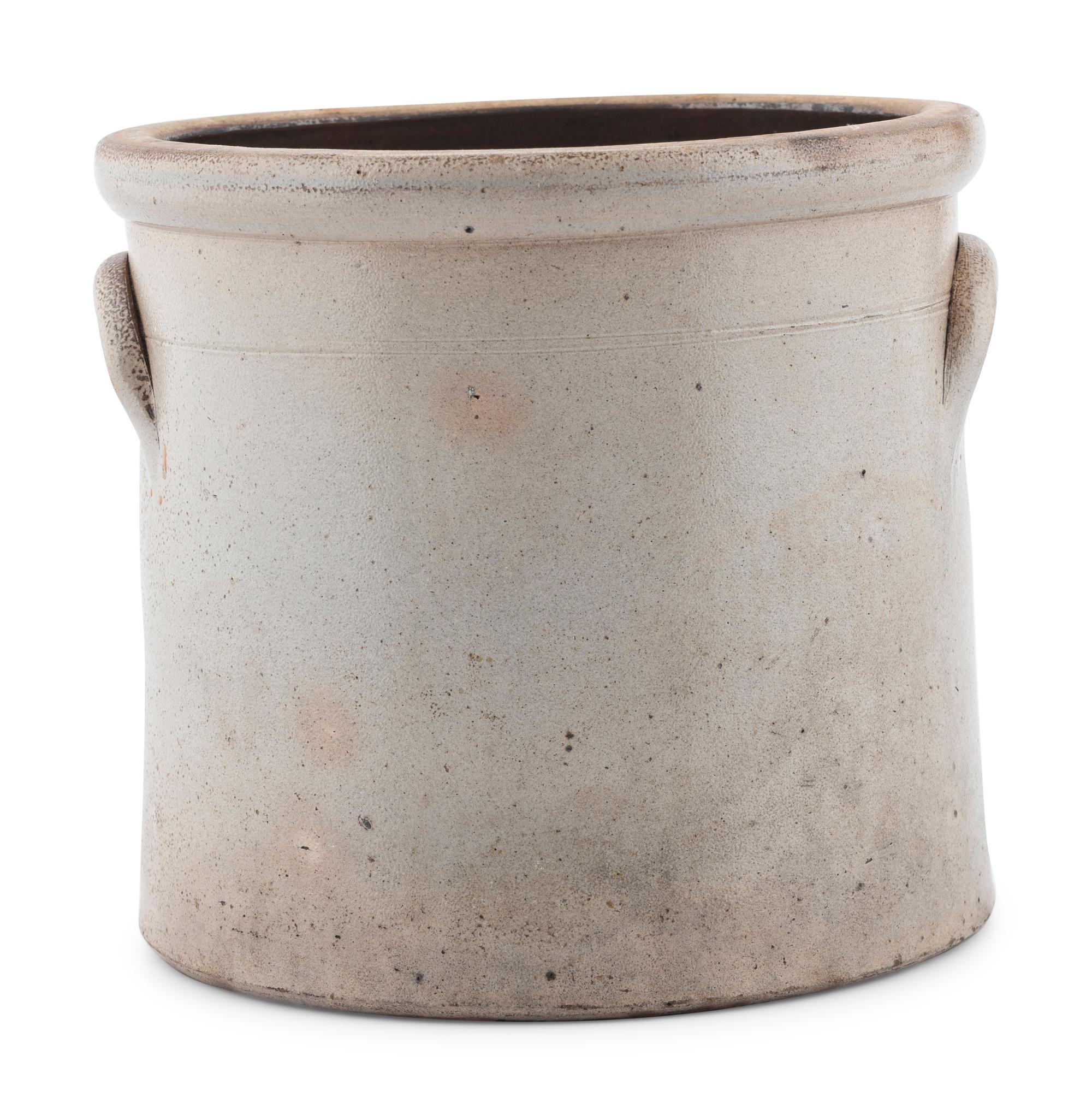 A Frank B. Norton & Co. Two-Gallon Cobalt Decorated Stoneware Crock