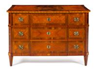 An Italian Satinwood and Parquetry Commode Height 32 3/4 x width 49 1/8 x depth 24 3/4 inches. — LATE 18TH/EARLY 19TH CENTURY